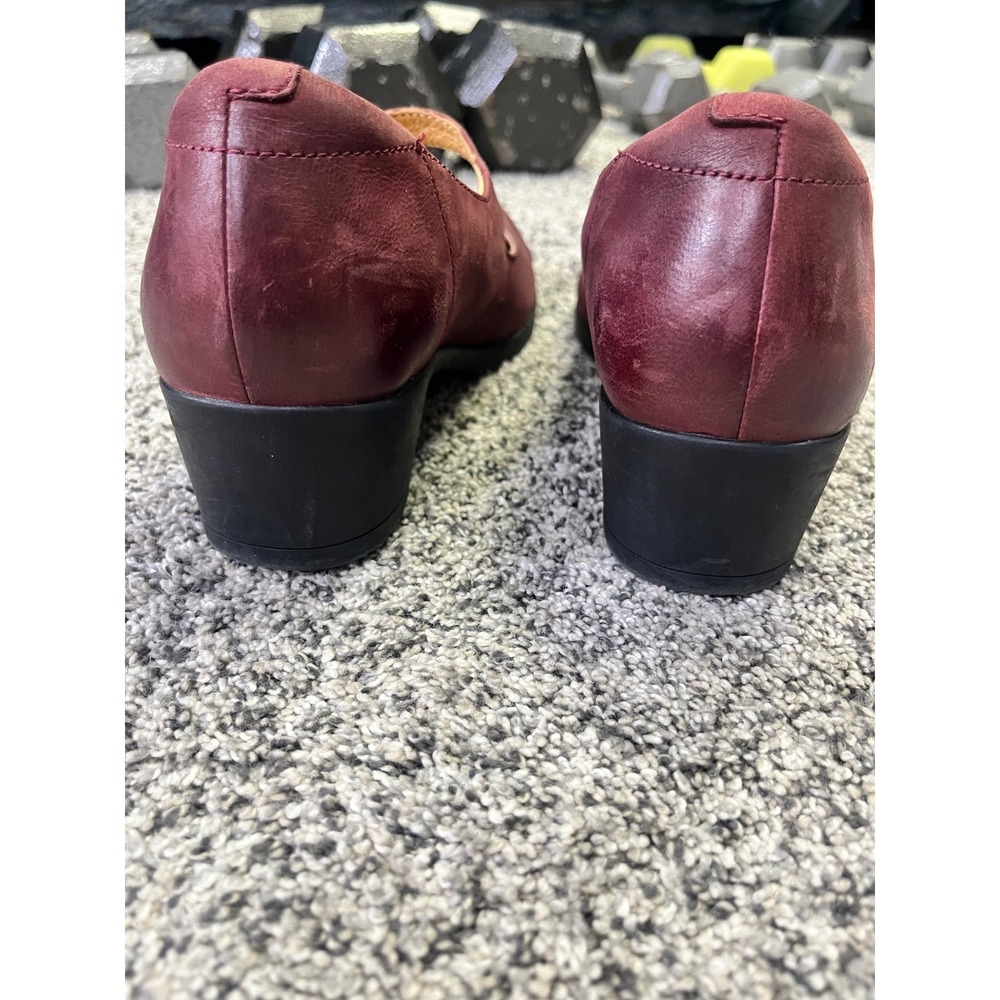 Dansko Burgundy Leather Mary Jane Block Heel Comfort Shoes EU 38 US 7.5-8 - Picture 4 of 10